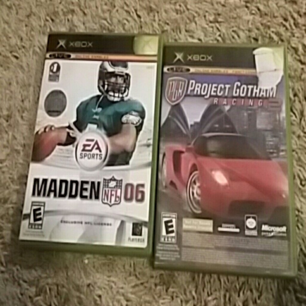 Madden 06 and project Gotham racing 2
